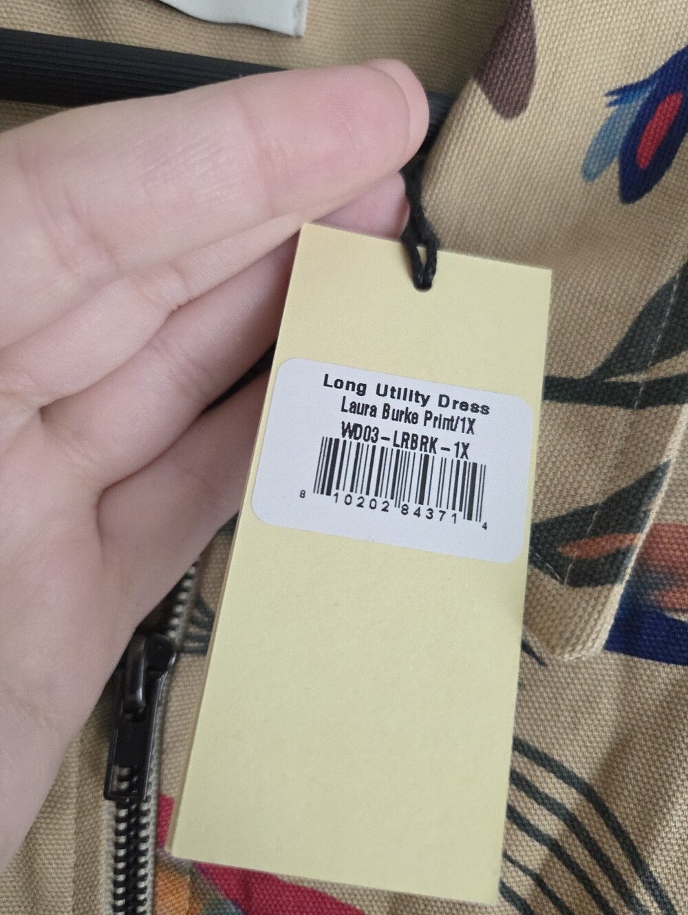 Noble Long Utility Dress in Laura Burke Print size 1X NWT - Picture 7 of 9
